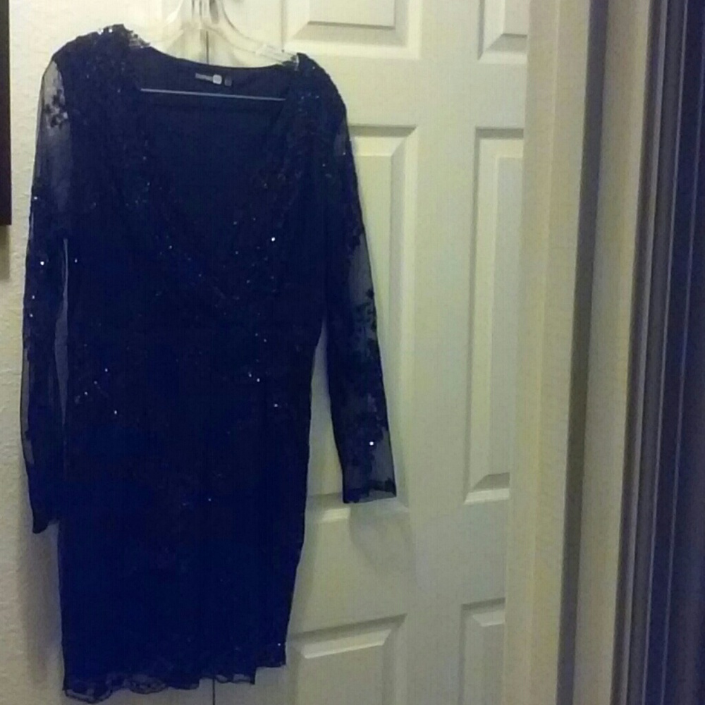 Lace Sequined Dress